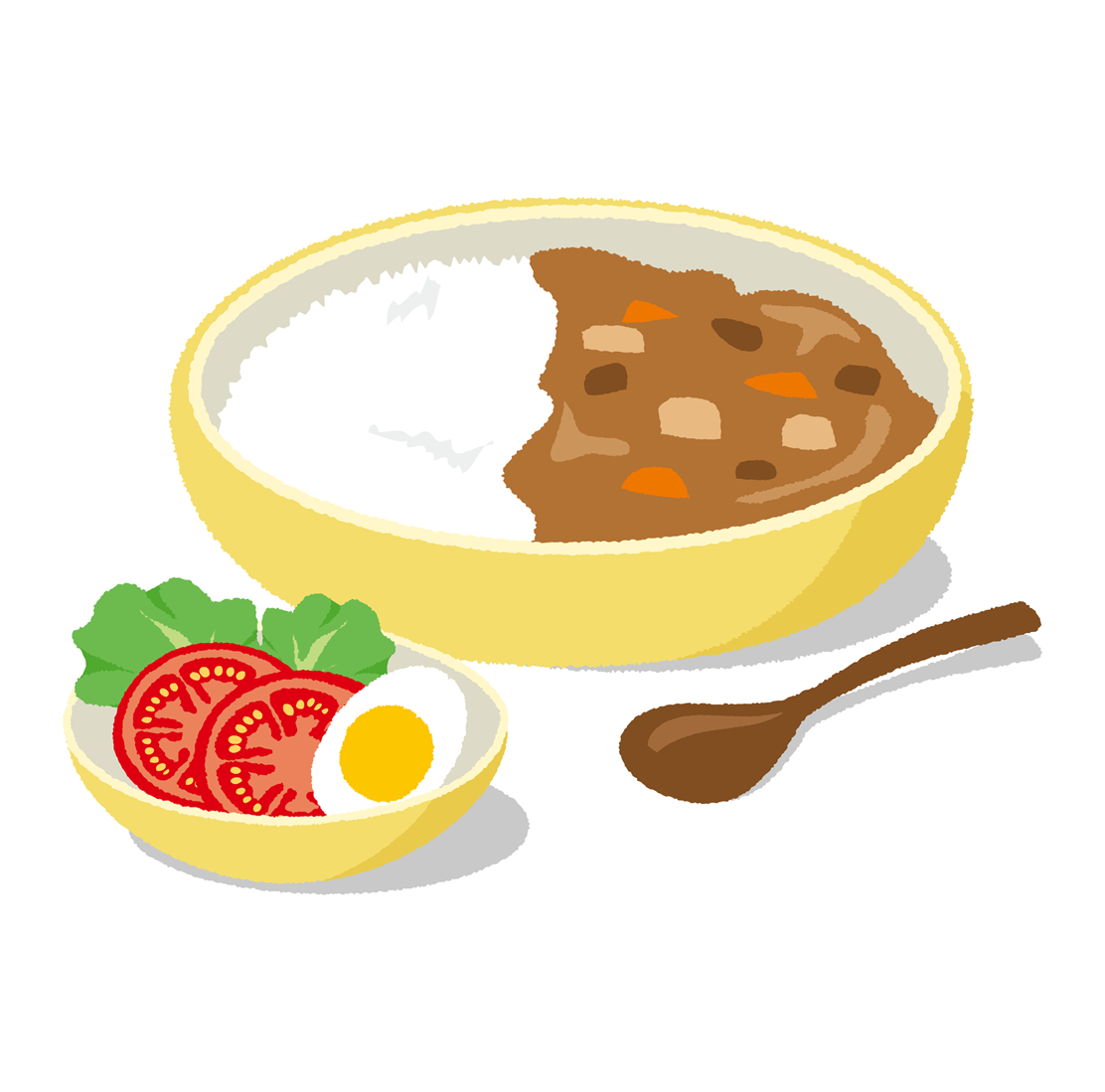 カレーライスのイラスト